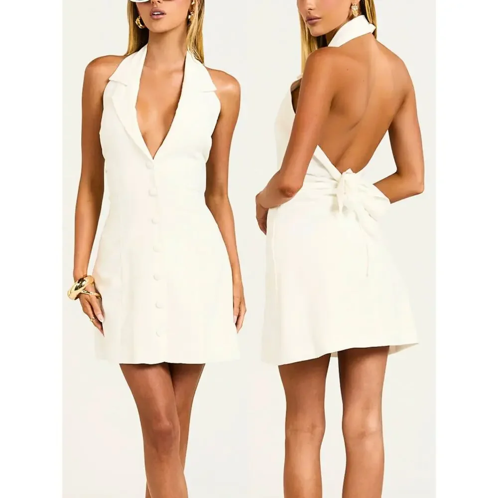 long white jersey dress Mallorca Jersey Maxi Dress in Off White – Roserry.com main image 1